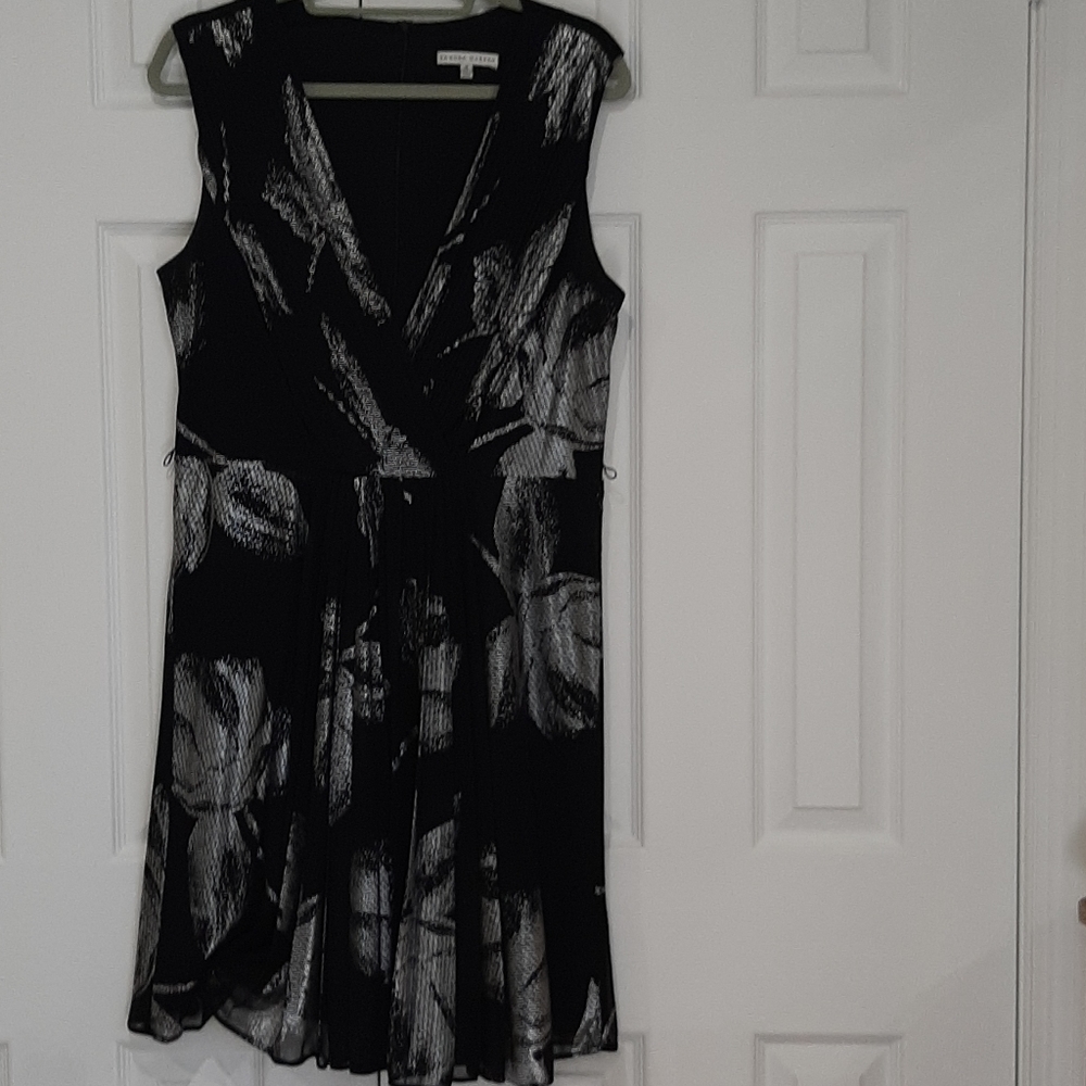 Sandra's Darren black and silver dress size 14